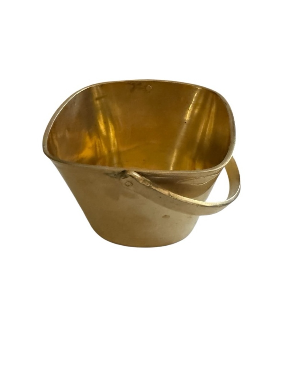 Brass Decorative Bucket with Handle